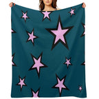Star Pattern Machine-washable Throw Blanket