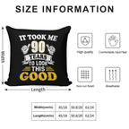 90th Birthday Gift -Took Me 90 Years  90 Year Old Gift Soft Bedroom Essential Throw Pillow