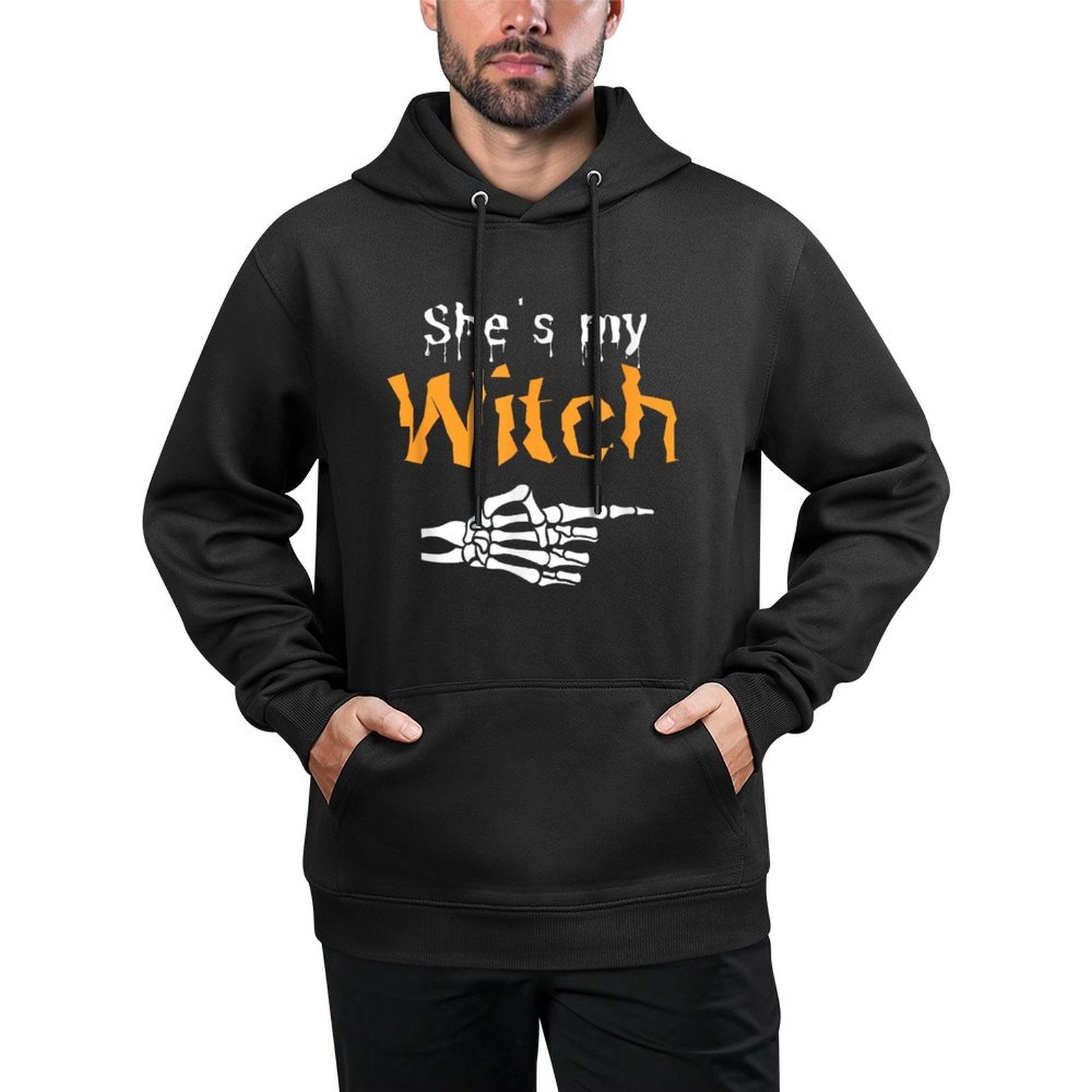 Halloween Shes My Witch Customizable Surface Hoodie