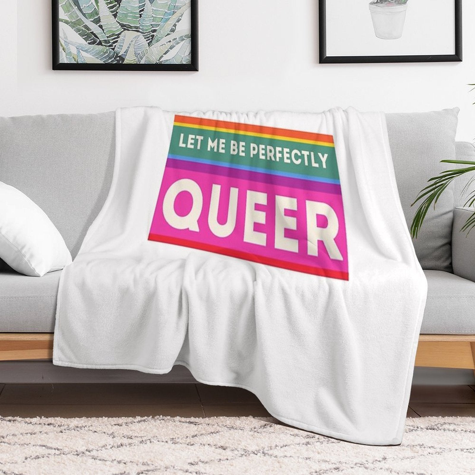 Queer Humour Durable Throw Blanket