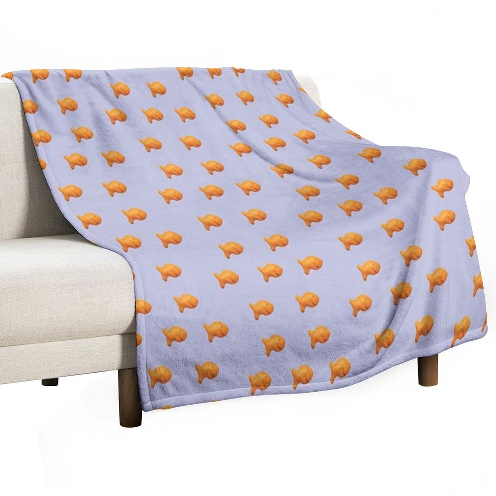 Goldfish Crackers Easy Care Throw Blanket
