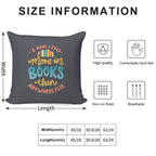 Live In Books - Bookish Quote Soft Multiple Sizes Throw Pillow