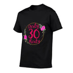 Dirty 30th Birthday Born in 1992 As Thirty Year Old Women  Heathered Texture T-Shirt