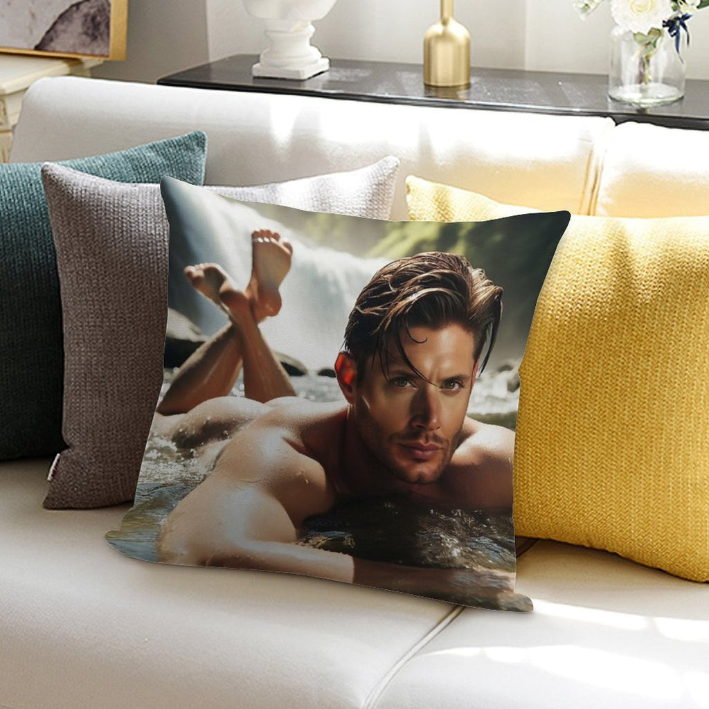Jensen Ackles Soft Warmth Comfort Throw Pillow