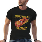 Disney Pixar Cars Lightning McQueen Birthday Fashion  Soft T-Shirt