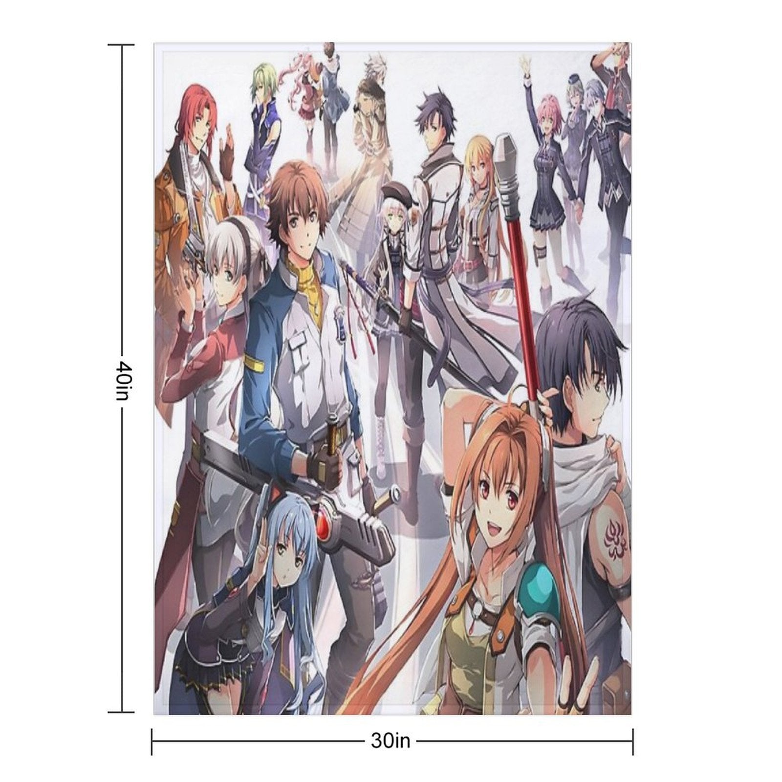 Main Characters - Kiseki Series - Legend of Heroes - Trails of Cold Steel Travel-friendly Throw Blanket