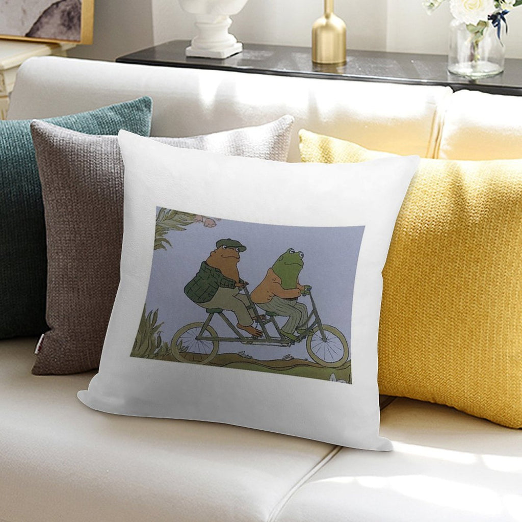 Frog And Toad Soft Luxury Feel Throw Pillow