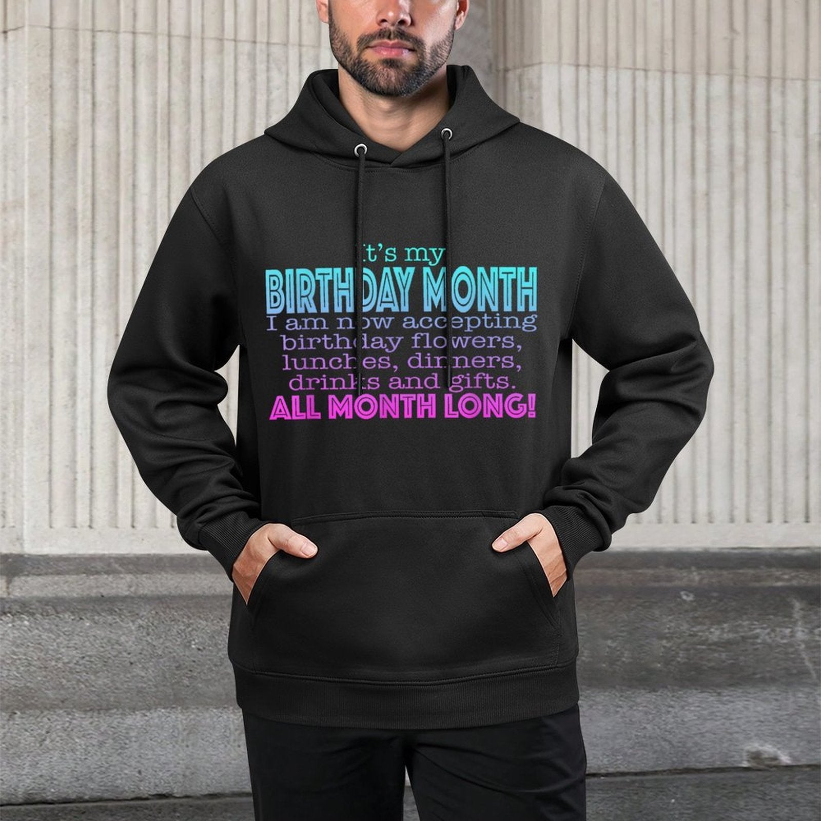 It&#39;s My Birthday Month Tshirt for Women Funny Gift Shape Retention Hoodie