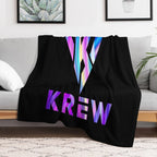 Funneh And The Krew T-ShirtKrew Logo Fresh Travel-friendly Throw Blanket