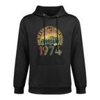 Funny 50 Years Old February 1974 Vintage 50th Birthday Kangaroo Pocket Hoodie