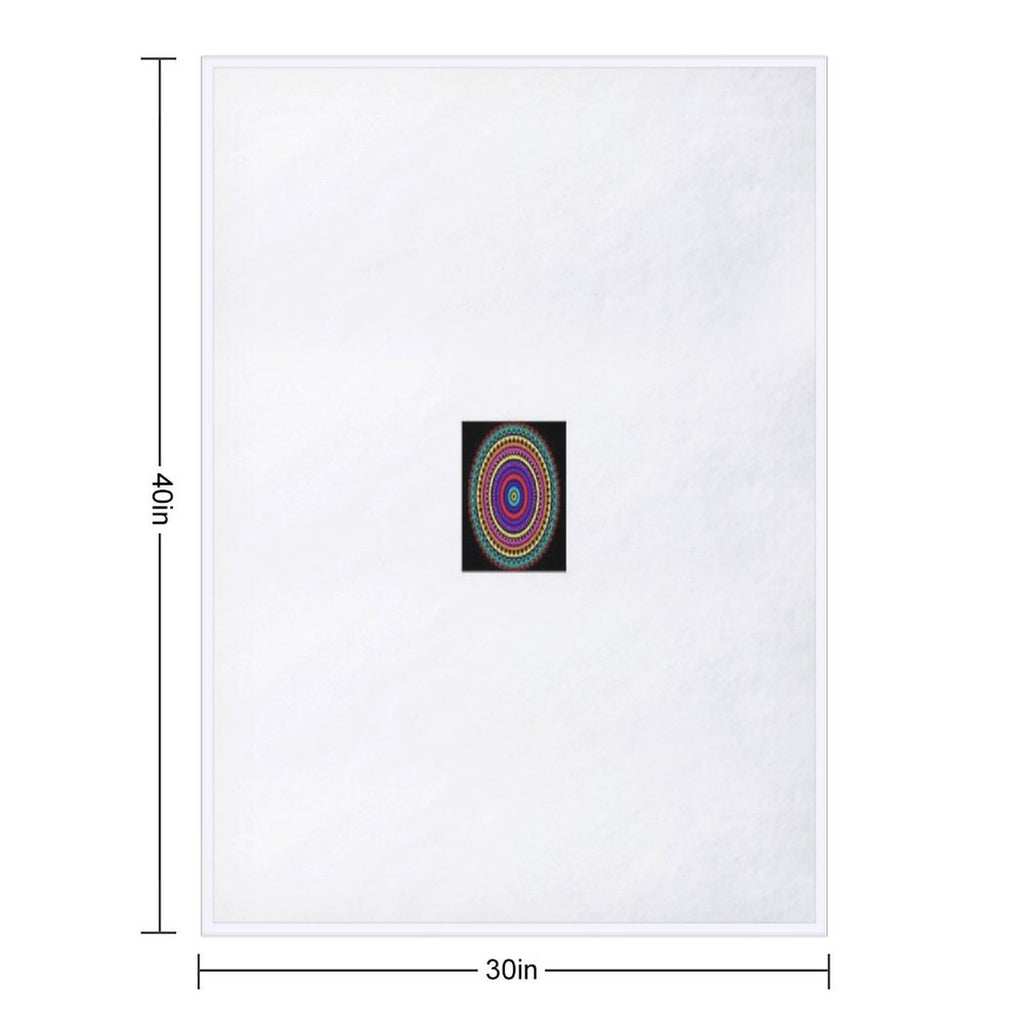 Queer Light Mandala  Radiant Rainbow Pride Art of Strength & Spirit Wrinkle-free Throw Blanket