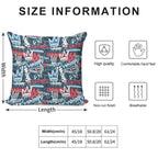 Maniak Tag & Throwie Patterned Print Soft Style Accent Throw Pillow