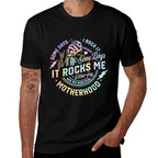 Some Days I Rock It Some Days It Rocks Me Tie Dye Skull Mom  Trendy Pattern T-Shirt