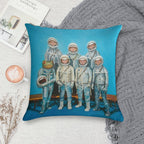 1959 Astronaut Frog's Space Race Soft Gift Ready Throw Pillow