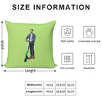 Elijah Wood On Scooter Soft Warmth Comfort Throw Pillow