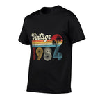 40 Years Old Gift Men Women Vintage 1984 40th Birthday Retro  Trendy Pattern T-Shirt