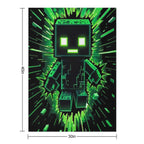 Creeper Explosion 2 Sustainable Throw Blanket