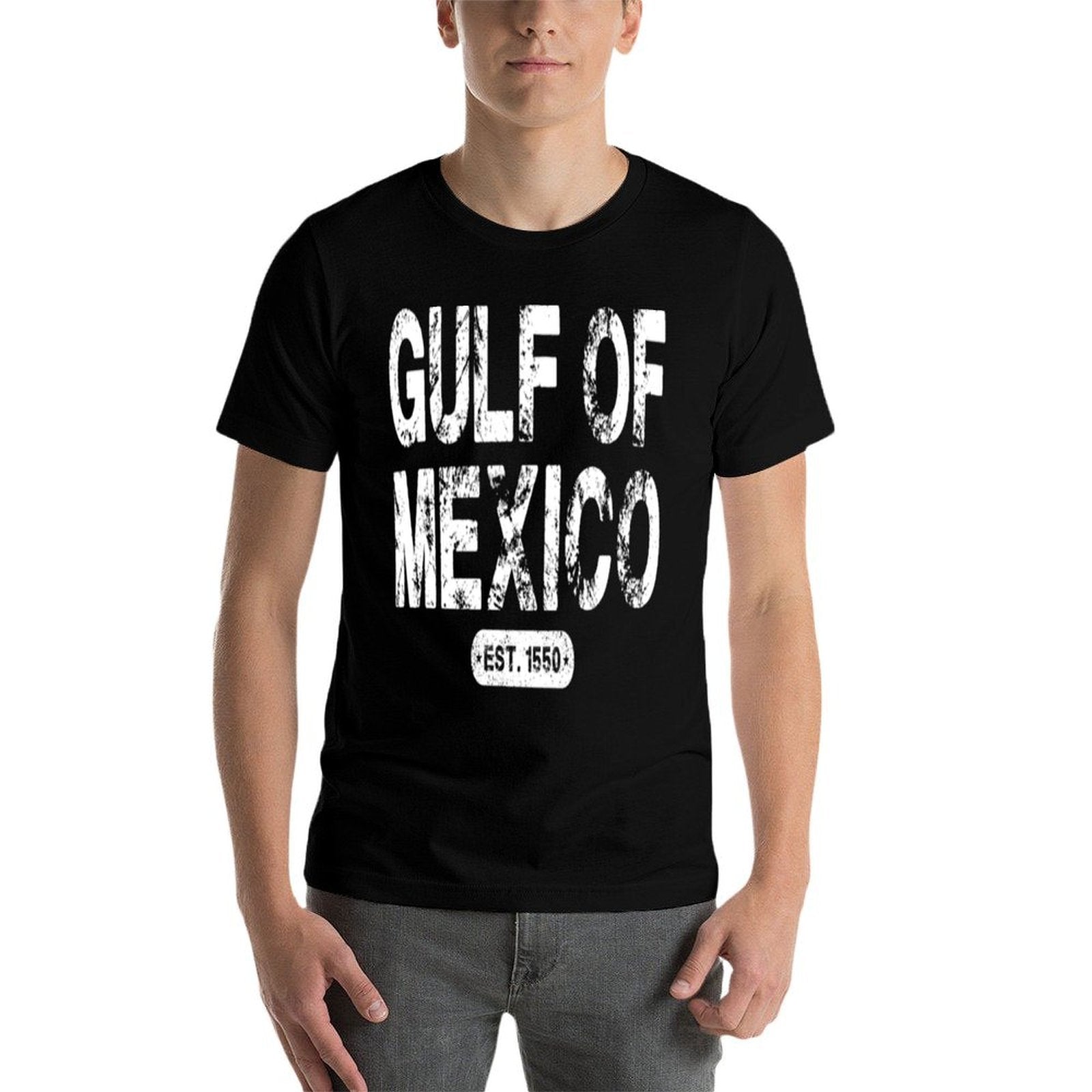Gulf of Mexico Since 1550 Retro Gulf of Mexico for Men Women  Summer-ready Fabric T-Shirt