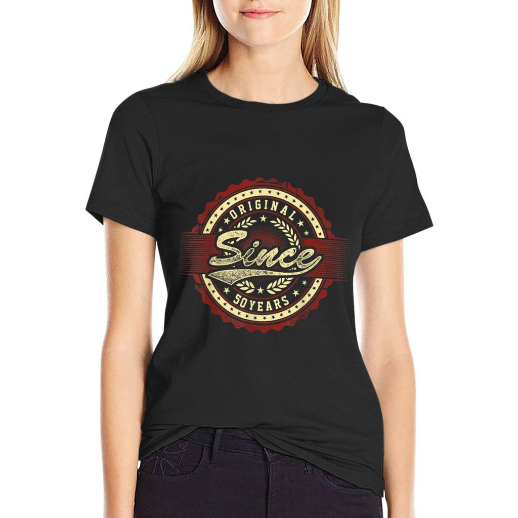 50th Birthday T Shirts for Men Women Original Since 50 Years  Wrinkle-resistant T-Shirt
