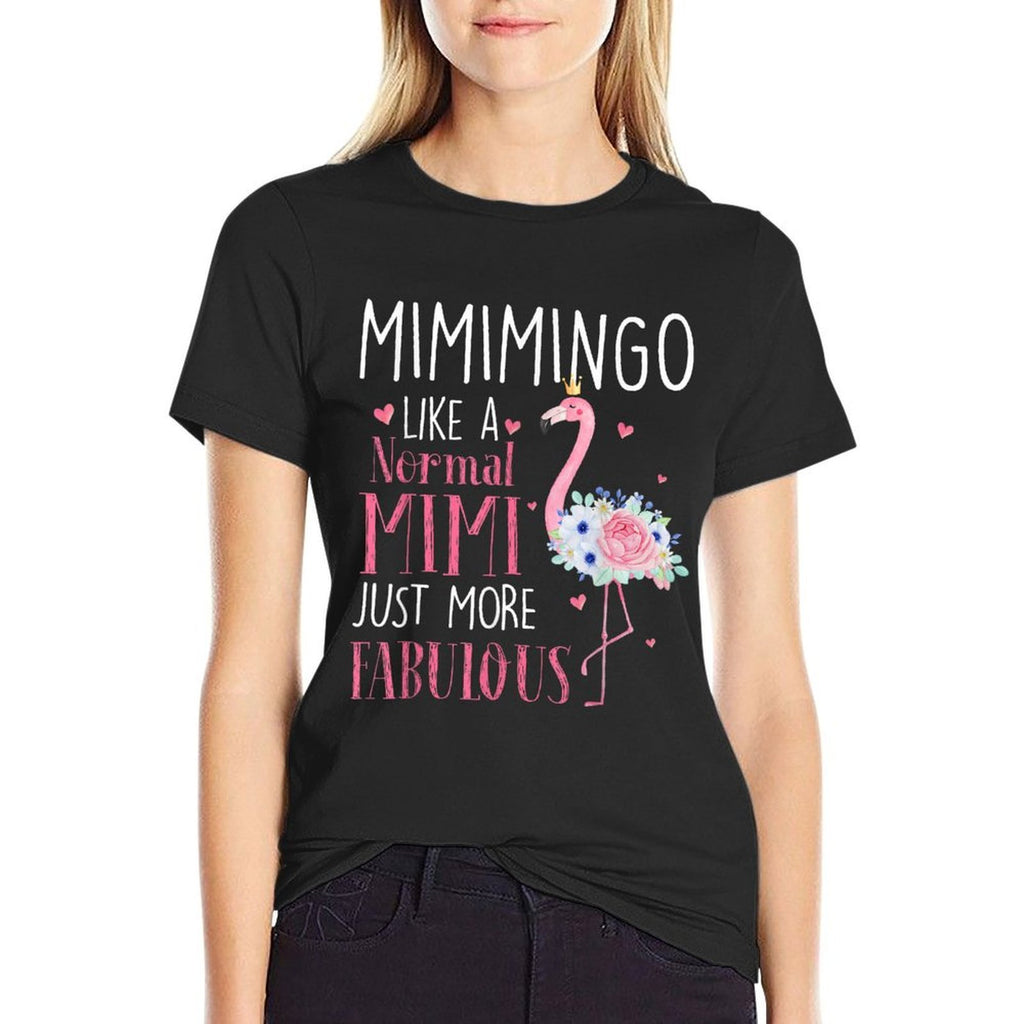 Flamingo Mimimingo Like A Normal Mimi Gifts Funny Grandma  Classic T-Shirt