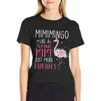 Flamingo Mimimingo Like A Normal Mimi Gifts Funny Grandma  Classic T-Shirt