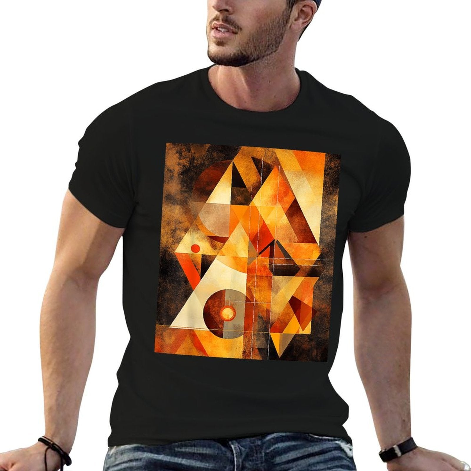Abstract Geometric Shapes Art Modern  Soft T-Shirt