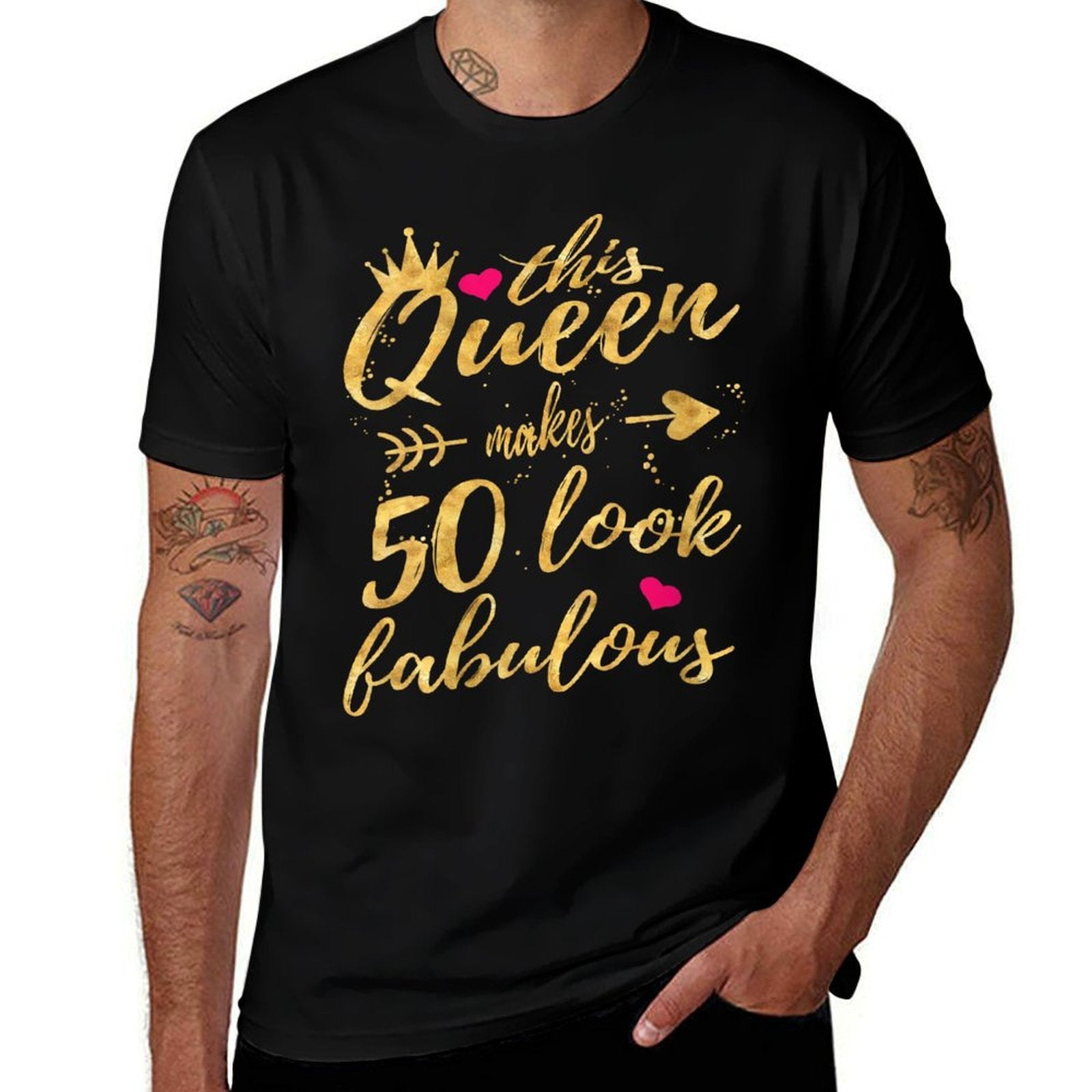Womens This Queens Makes 50 Look Fabulous 50th Birthday Women  Affordable Price T-Shirt