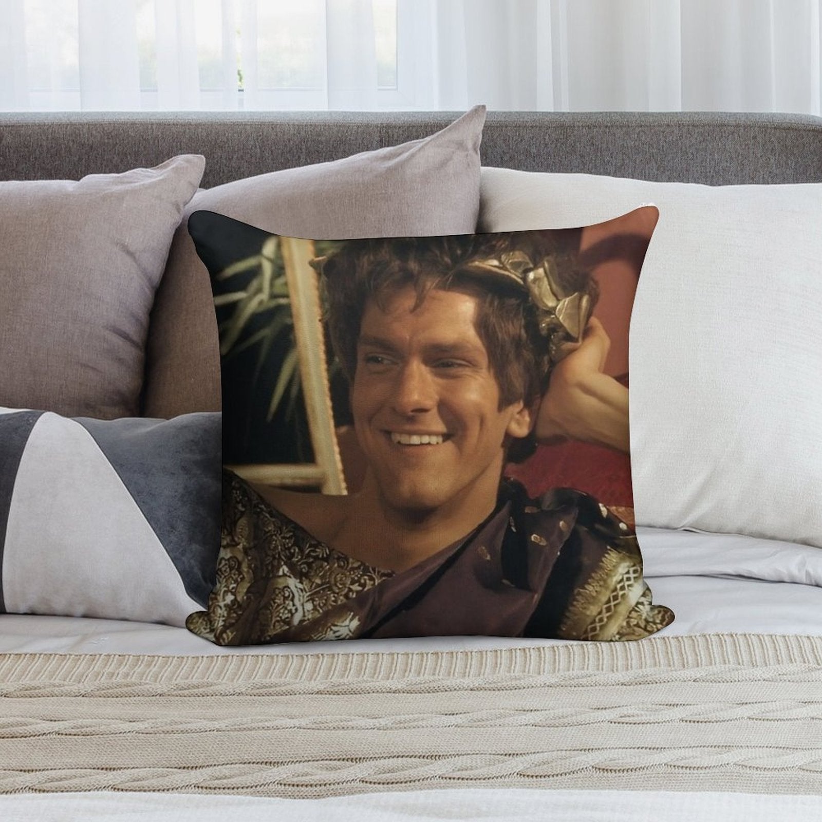 Mathew Baynton Ghostsbbc Horrible Histories Soft Short Plush Fabric Throw Pillow