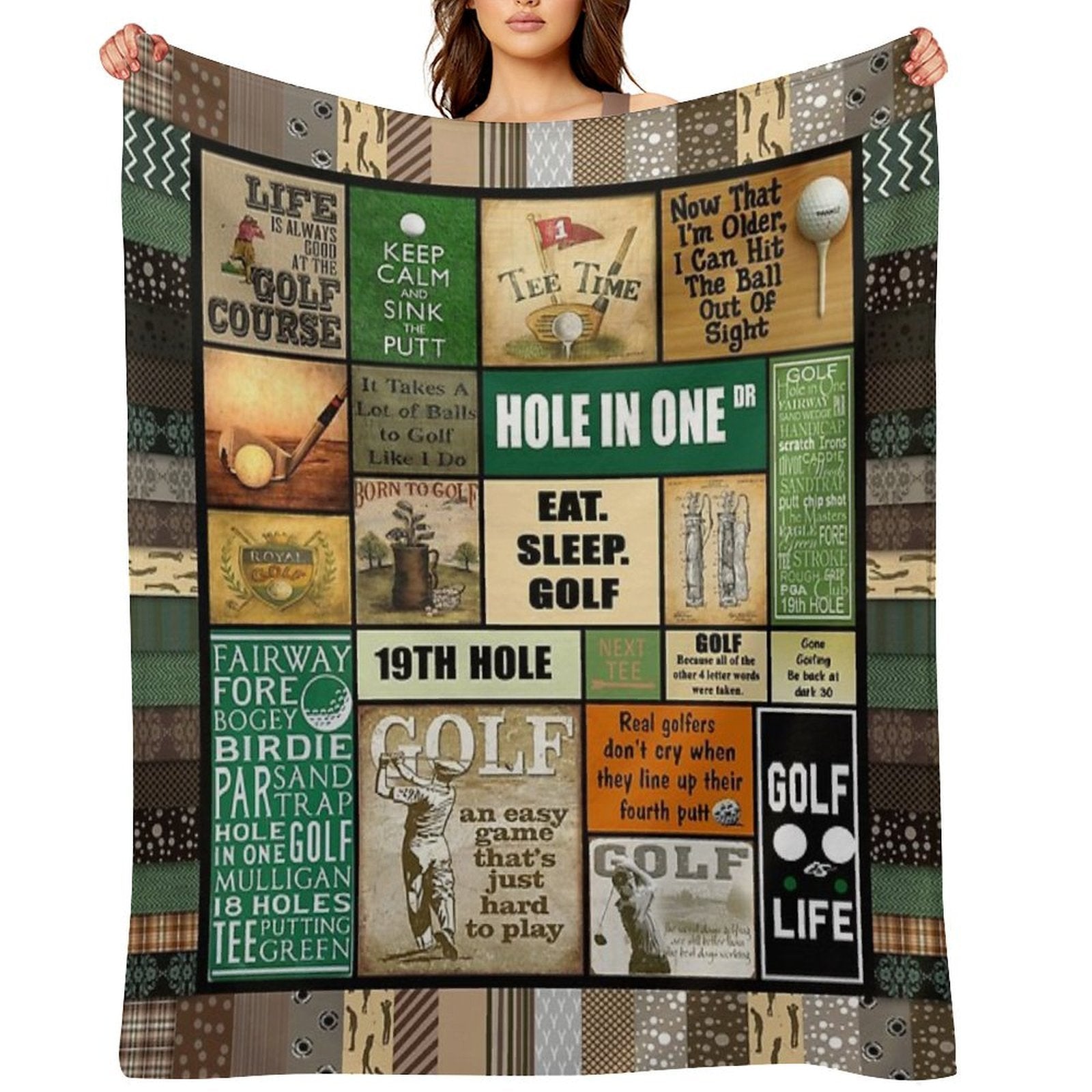 Golf - Golf Lover - Golf Life Wrinkle-free Throw Blanket