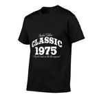 50 Year Old Vintage Classic Car 1975 50th Birthday  Heathered Texture T-Shirt