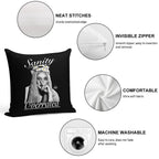 Ophelia- Sanity Is Overrated (B&W) Soft Multiple Sizes Throw Pillow