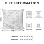 Camouflage Grey White Winter Camo Soft Warmth Comfort Throw Pillow