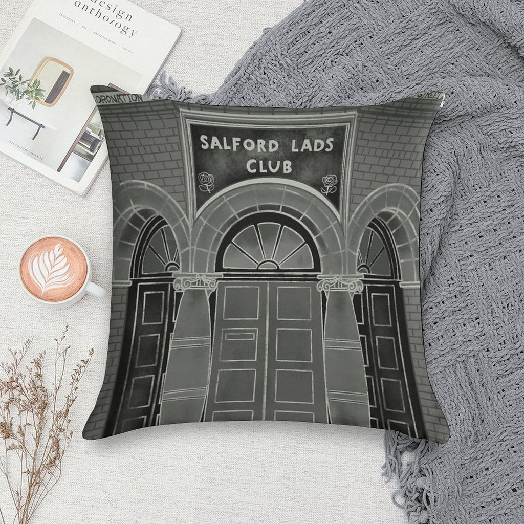 Salford Lads Club - The Smiths Soft Luxury Feel Throw Pillow
