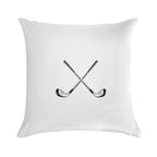 Crossed Golf Clubs Logo Soft Skin-Friendly Throw Pillow