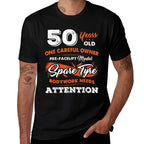50 Years Old One Careful Owner 50th Birthday Gift  Fade-proof Color T-Shirt