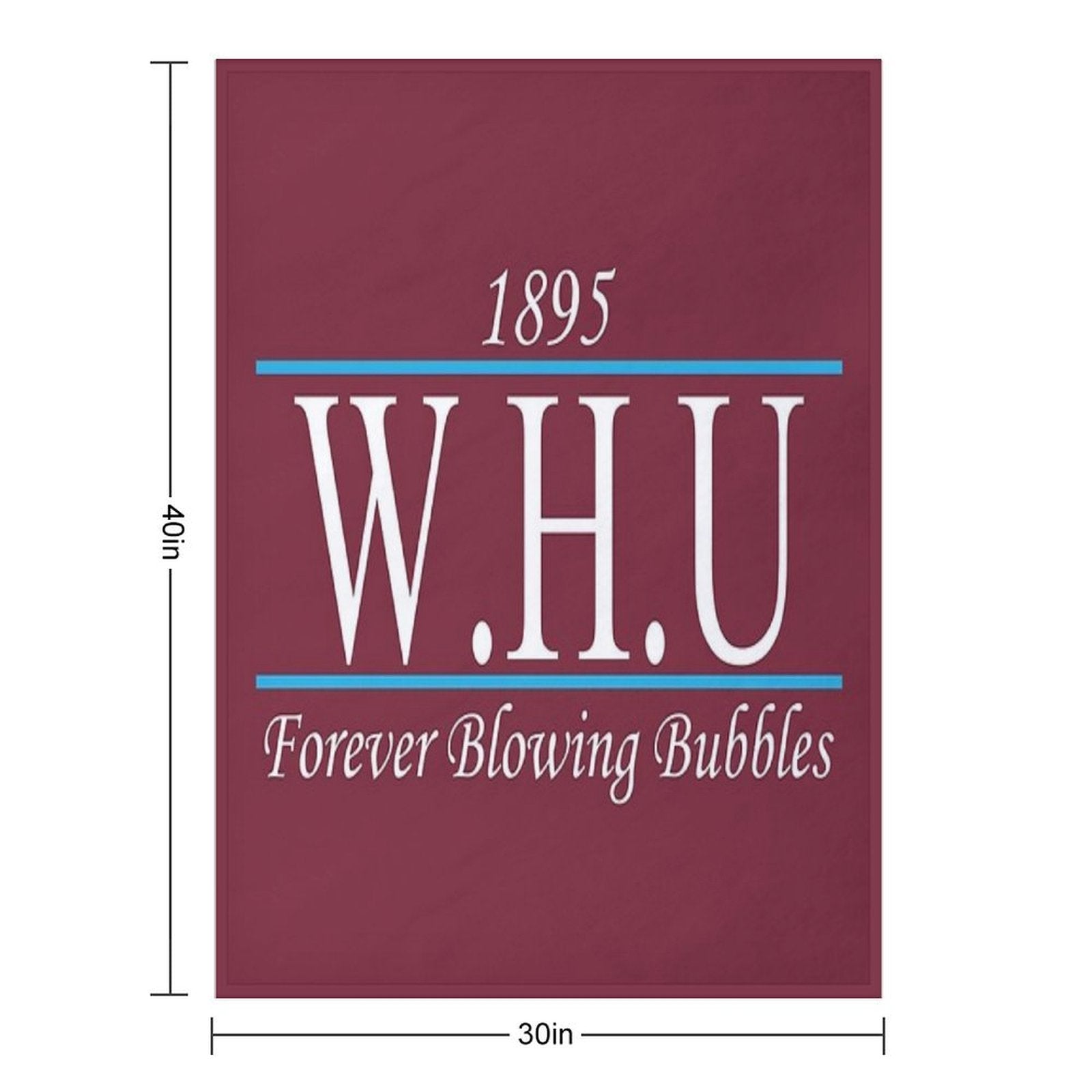 1895 Founding Years Sustainable Throw Blanket