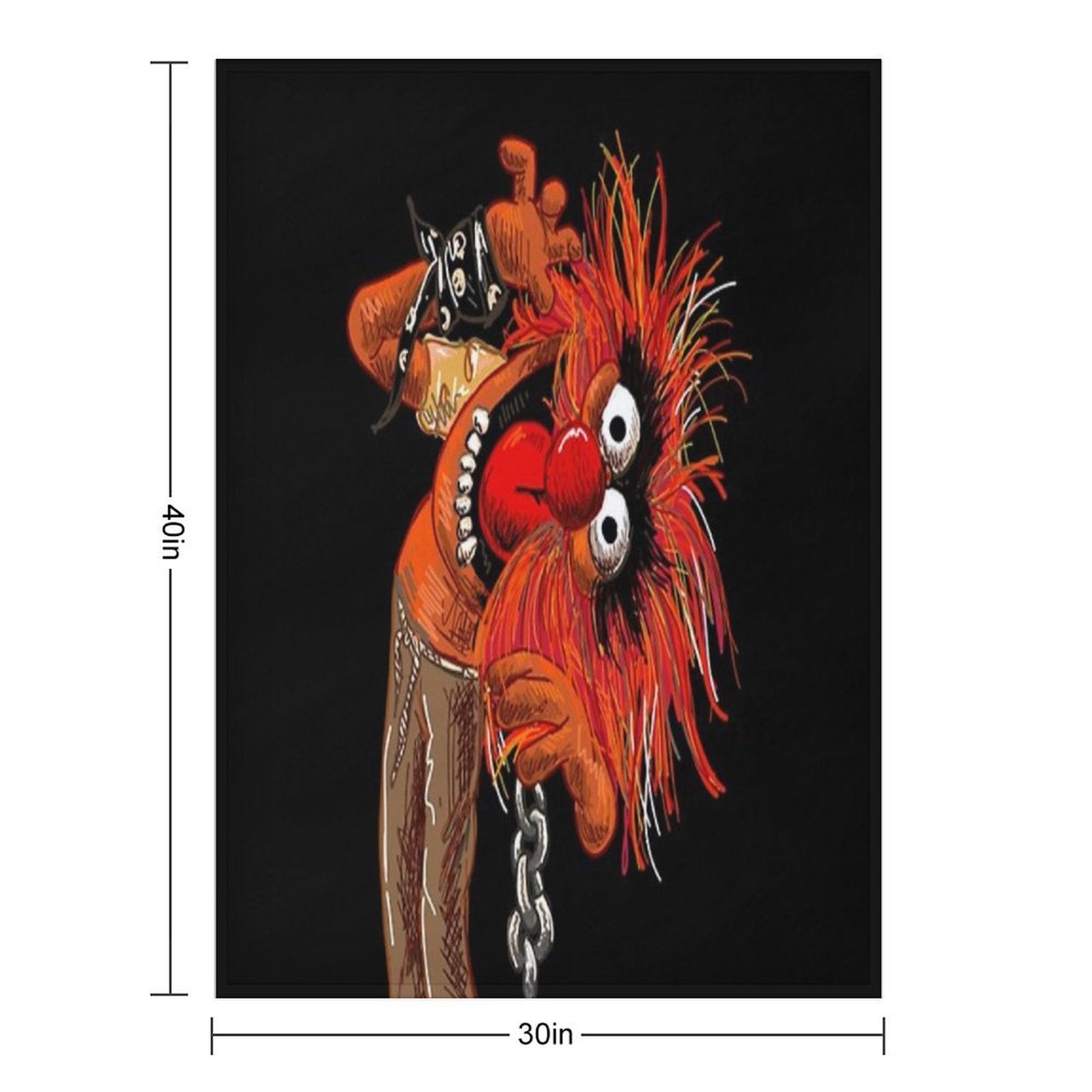 Animal The Muppets Travel-friendly Throw Blanket