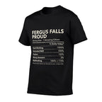 Fergus Falls, Minnesota Proud Nutrition Facts  Eco-friendly Material T-Shirt