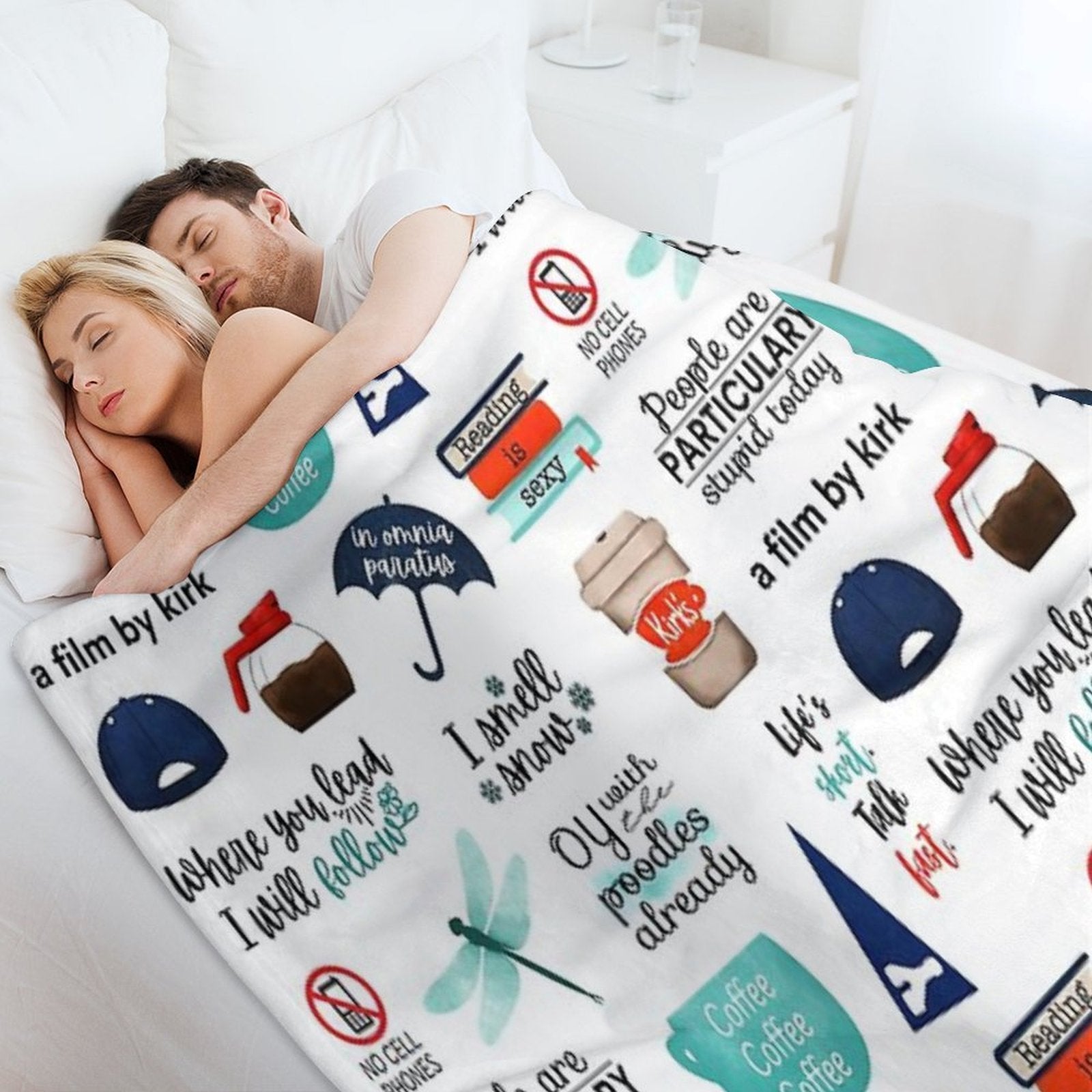 Bigger Sticker Pack I Smell Snow, In Omnia Paratus, A Film by Kirk All-season Throw Blanket