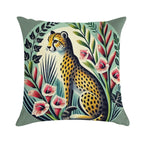 Cheetah Soft High-Density Material Throw Pillow