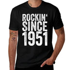 70 Years Old 1951 Funny Rock 70th Birthday  Relaxed-fit T-Shirt