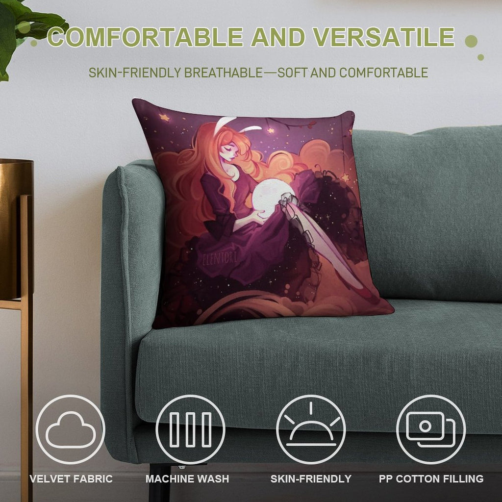 Alena Soft Short Plush Fabric Throw Pillow