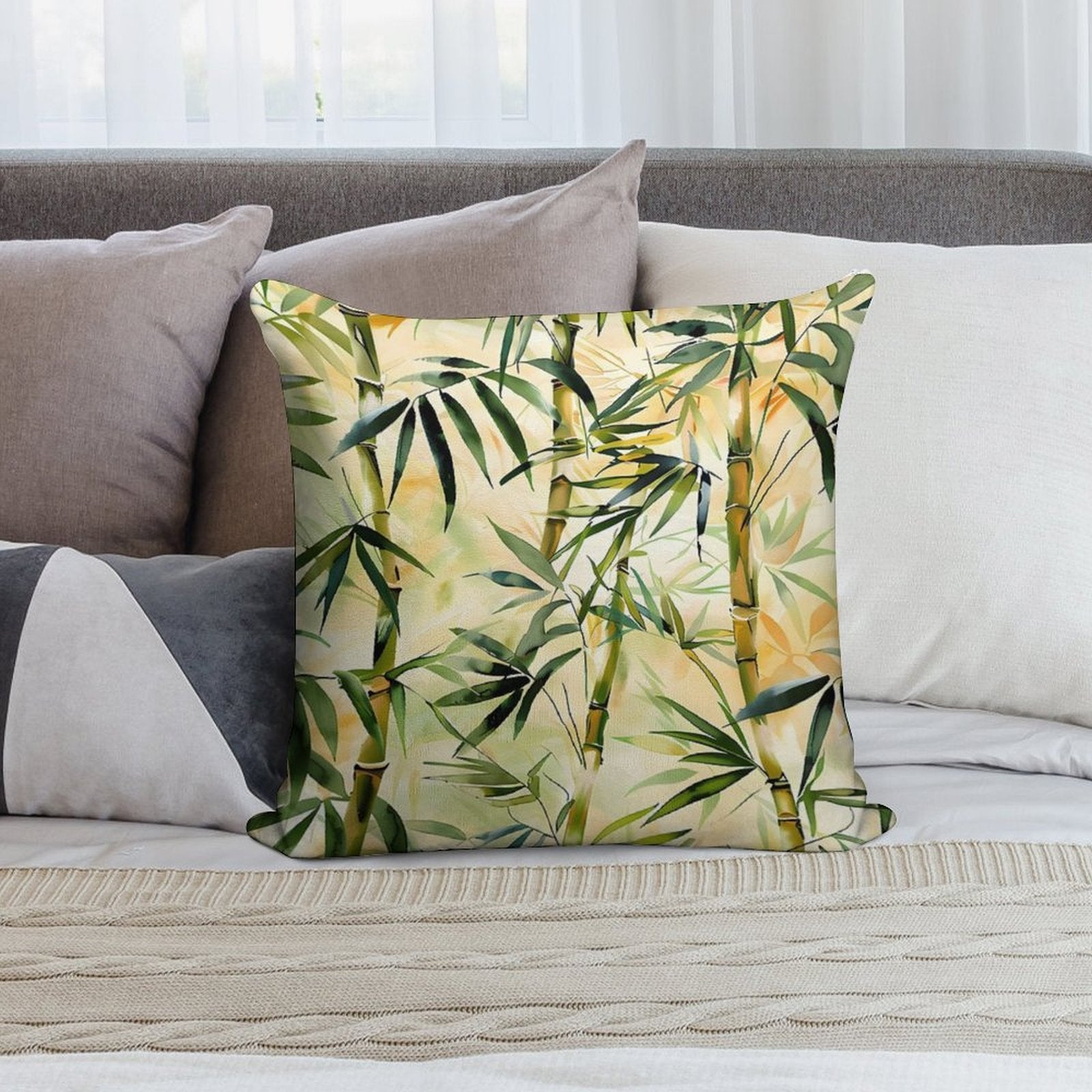 Bamboo Soft Easy Maintenance Throw Pillow