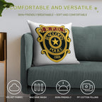 Resident Evil RPD Remake Logo Soft Home Decor Throw Pillow