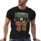 11 Year Old Hunting 11th Birthday Party Deer Hunter  Moisture-wicking T-Shirt