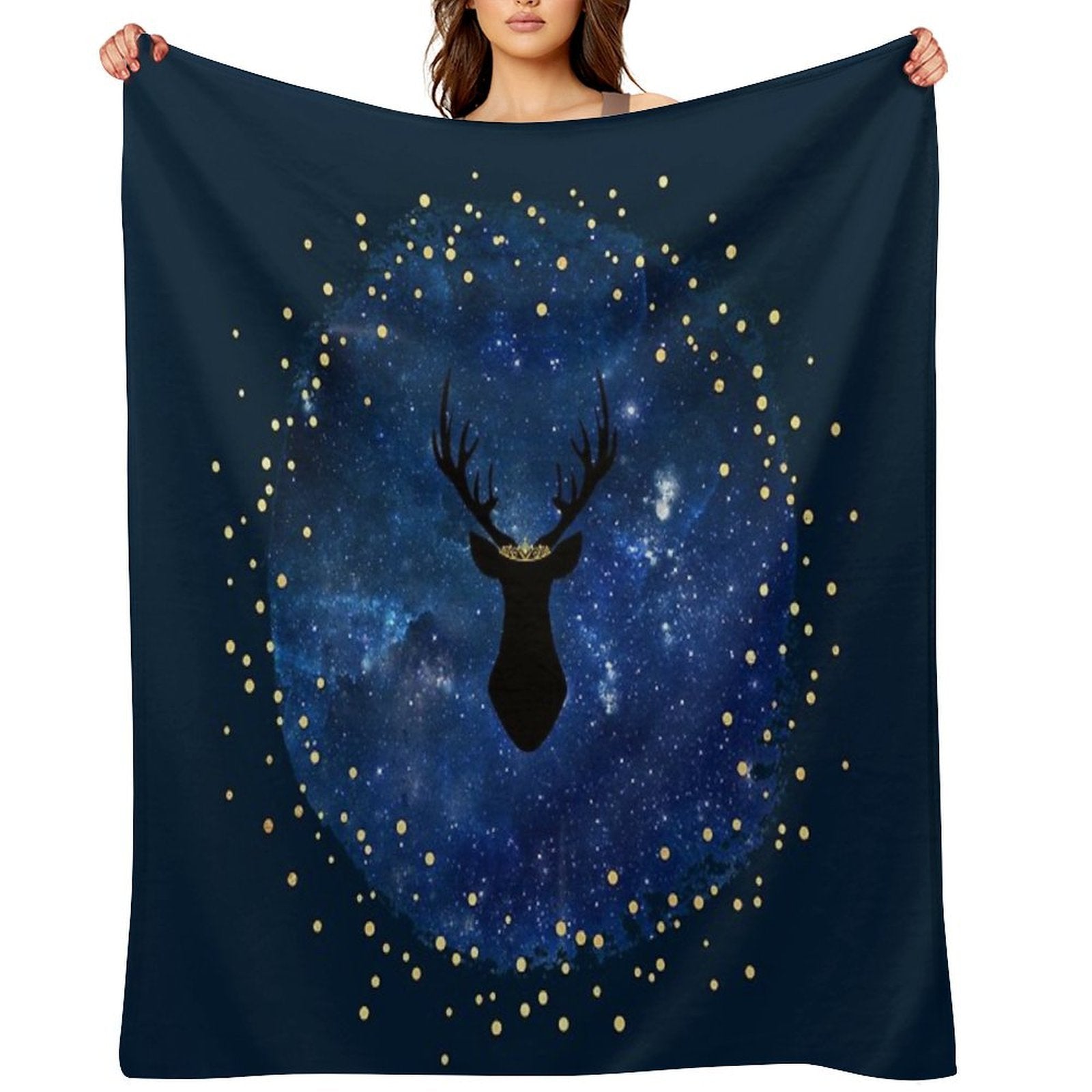 The Stag of Stars Anti-pilling Throw Blanket