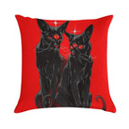 Fortune Sphinx Cats Soft Skin-Friendly Throw Pillow