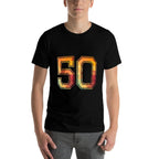 50 Lucky Number Sports Team Low Poly Year Age 50th Birthday  Durable T-Shirt