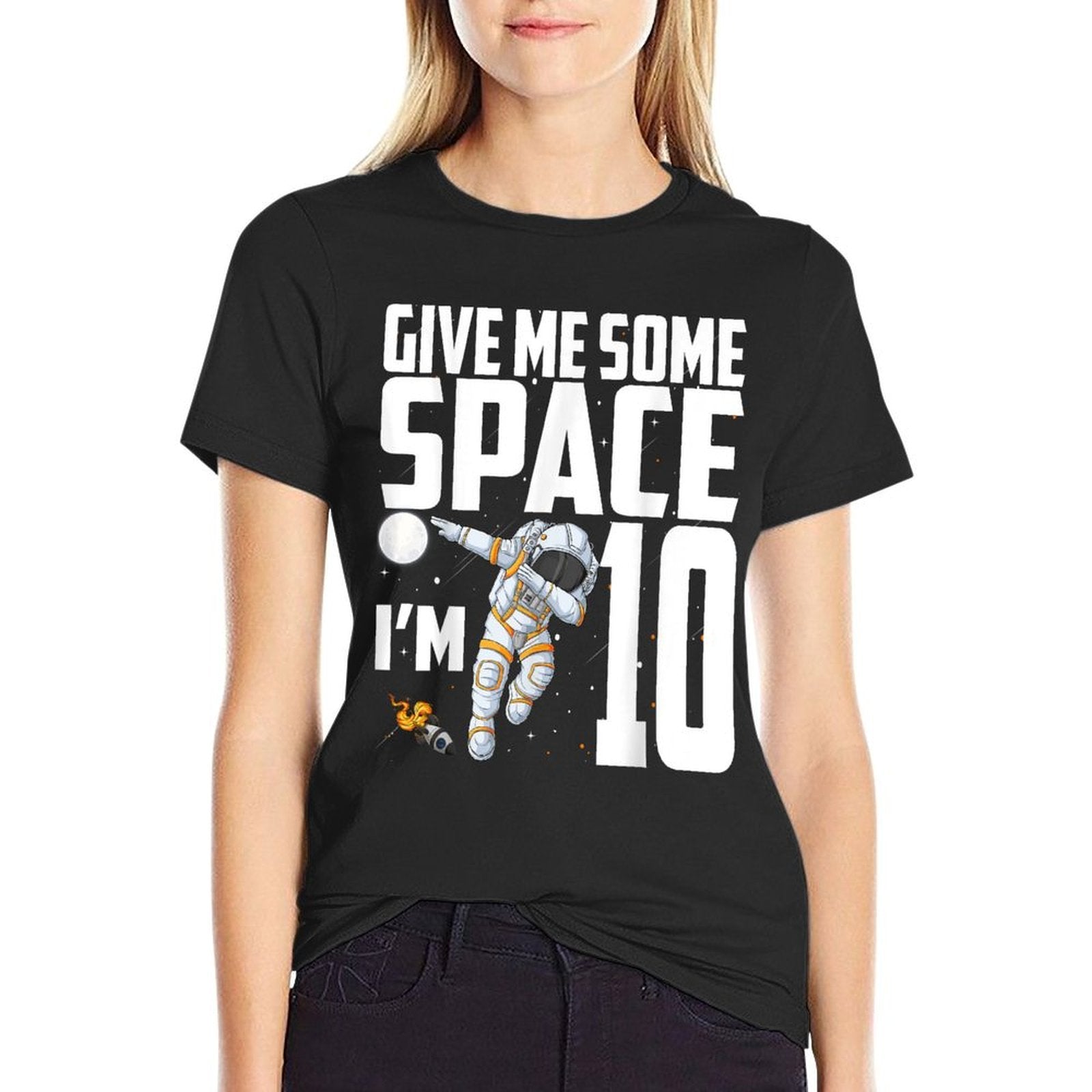 10 Year Old Outer Space 10th Birthday Astronaut Planets  Eco-friendly Material T-Shirt
