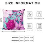 Feminine Florals Soft Washable Throw Pillow